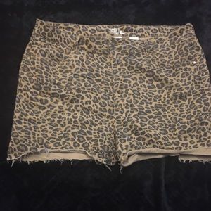 Cut off Cheetah shorts